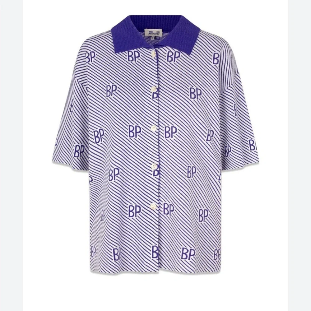 Baum und Pferdgarten CIPO Purple Striped Shirt women’s S - Picture 1 of 12